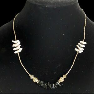 Vintage Native American Sterling Silver Hand Carved Bird Fetish Necklace 16”